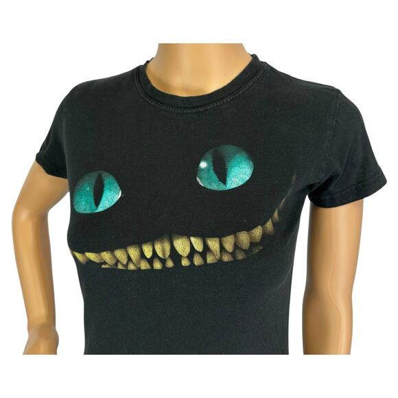 Disney Official 2010 Alice in Wonderland Cheshire Cat Shirt RARE Women's Size S - Picture 5 of 8